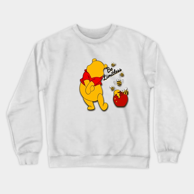 Anthropomorphic Teddy Bear Happy Crewneck Sweatshirt by PyGeek